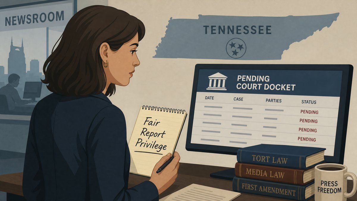 Reporting on Pending Cases: Navigating Tennessee’s Fair Report Privilege