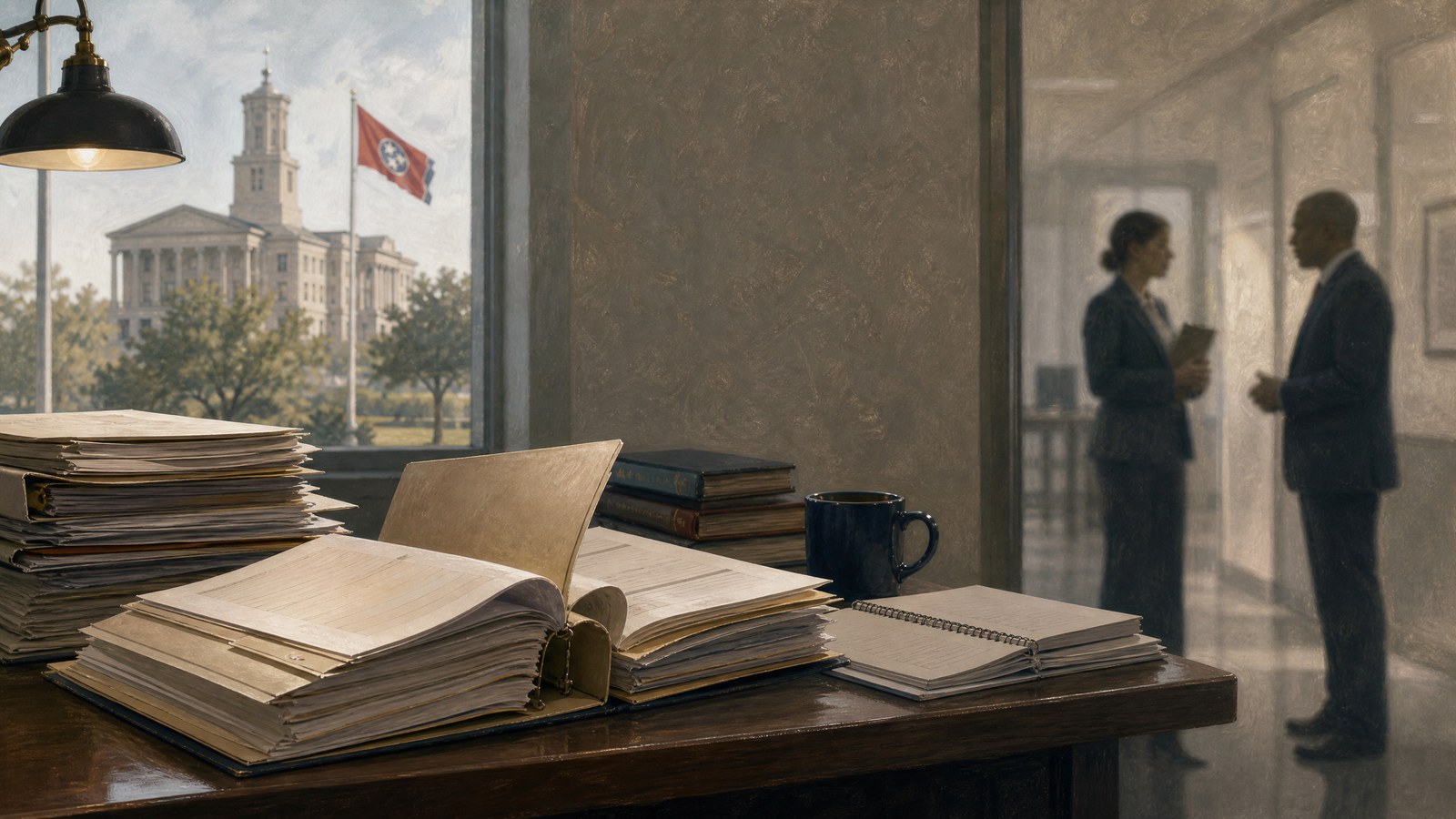 A public court file and open government records appear beside a private, closed-door conversation to illustrate the difference in source context.