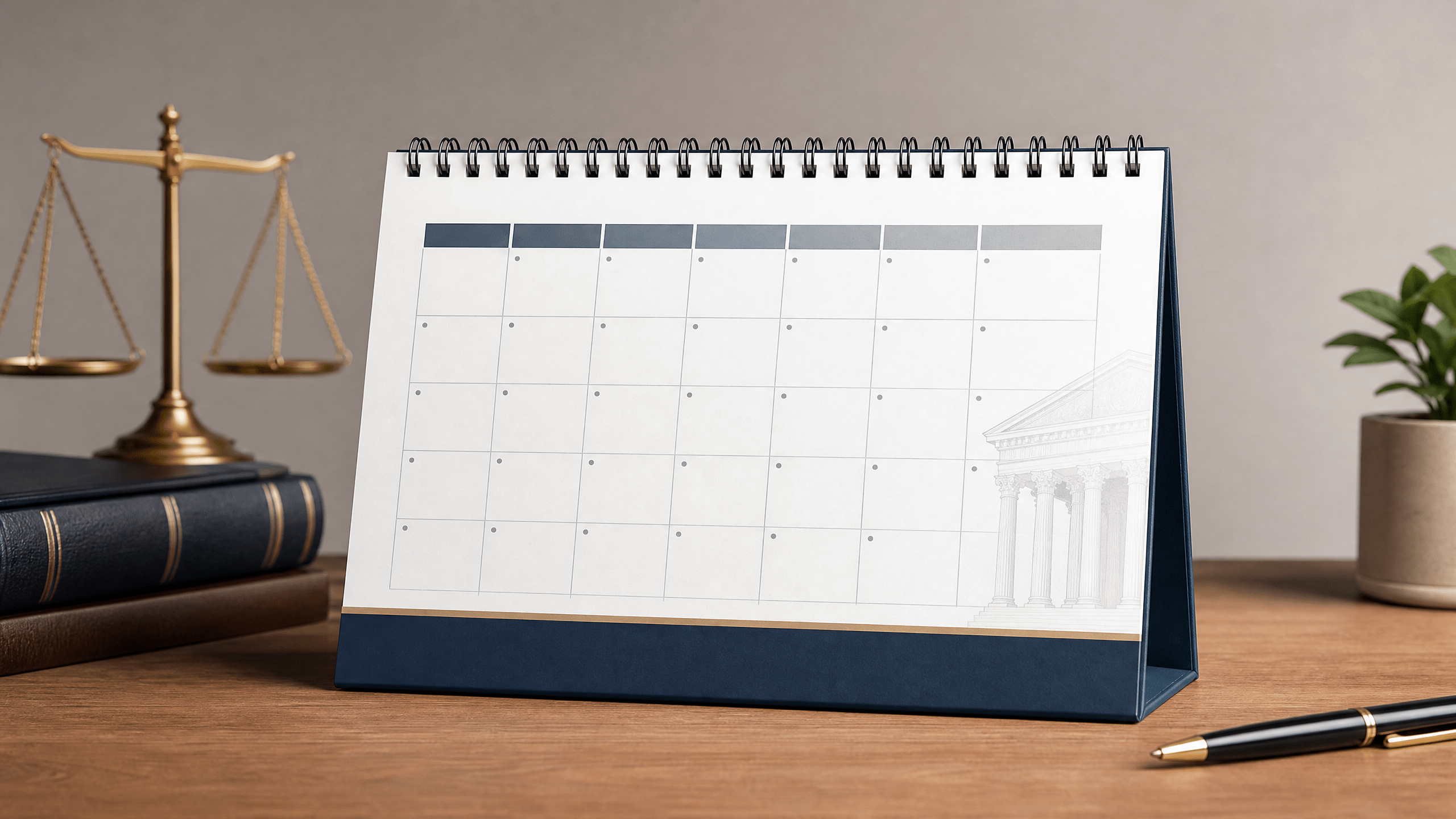 A printed argument calendar on a desk, illustrating the schedule of upcoming court sessions.
