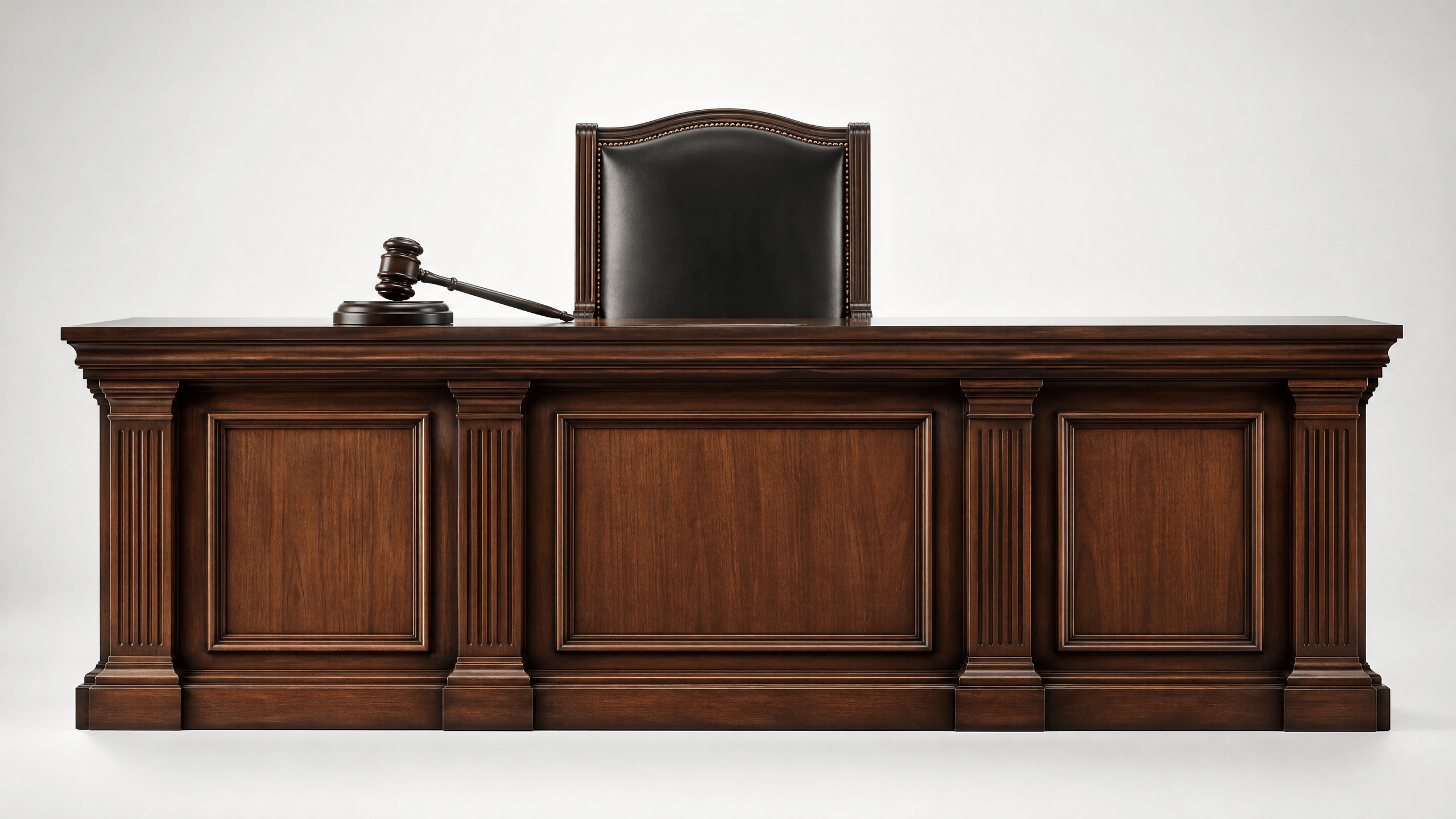 A judge's bench, symbolizing the limits of what a court can decide on a motion.