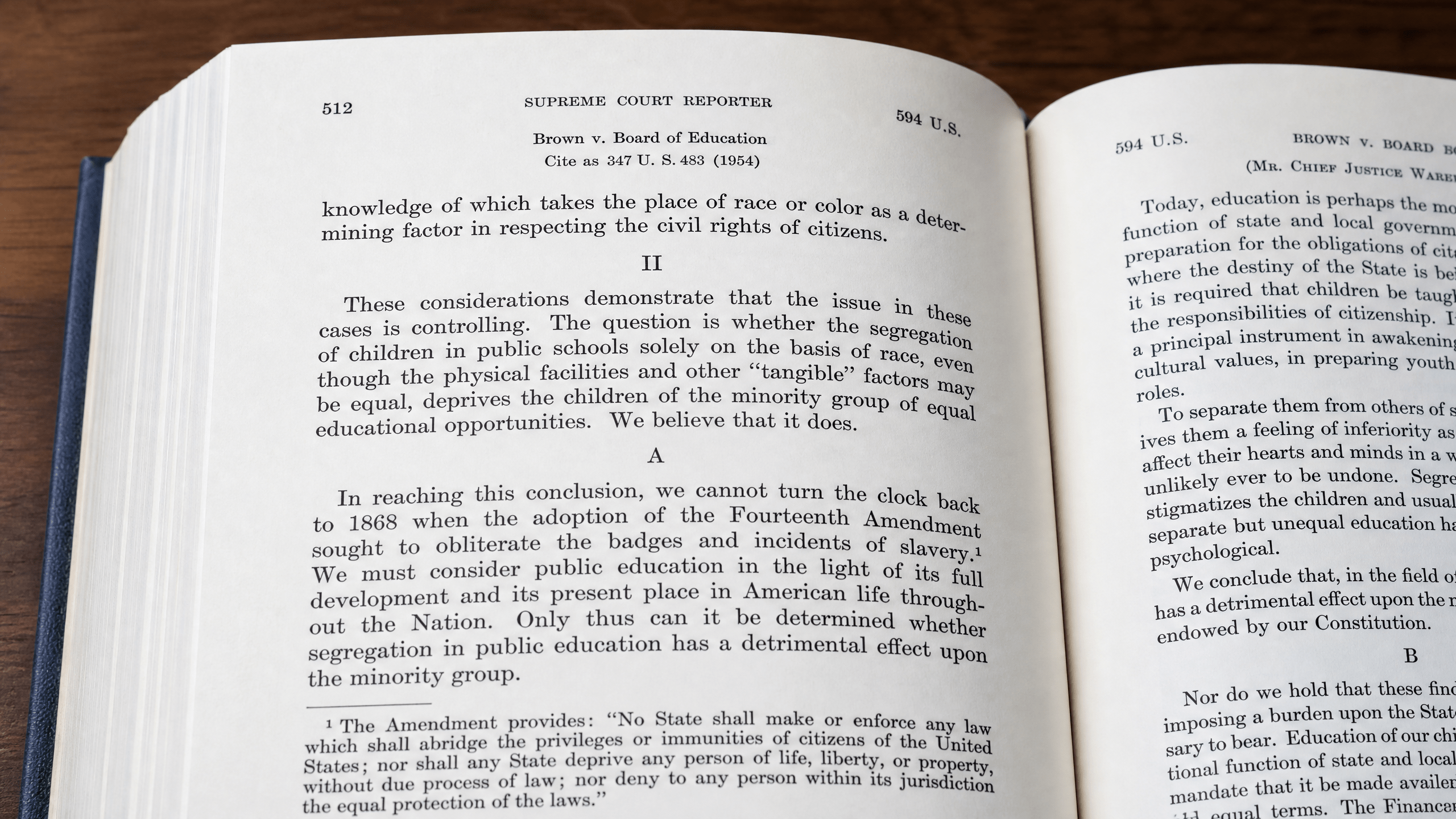 An open law book, illustrating the process of reading a public appellate opinion.
